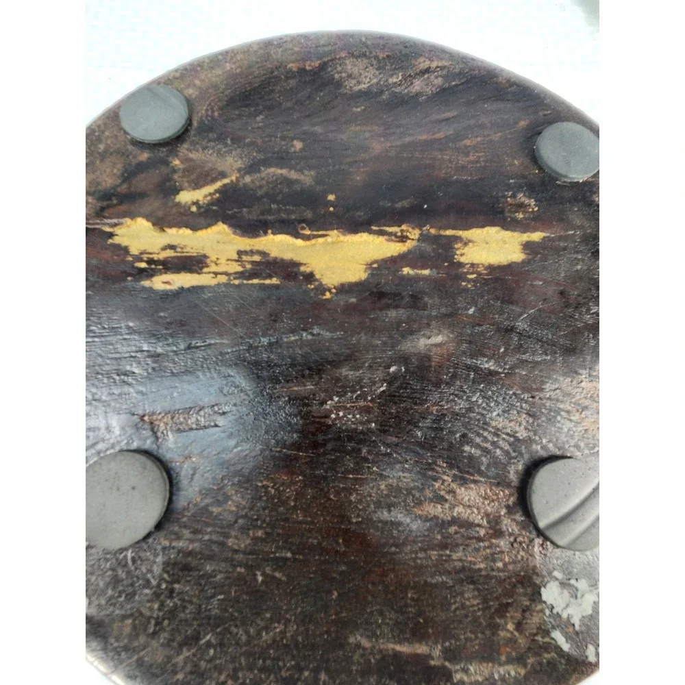 Antique Primitive Wooden Dough Bowl 16.75